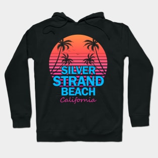 Silver Strand State Beach California Retro Wave 80s Hoodie